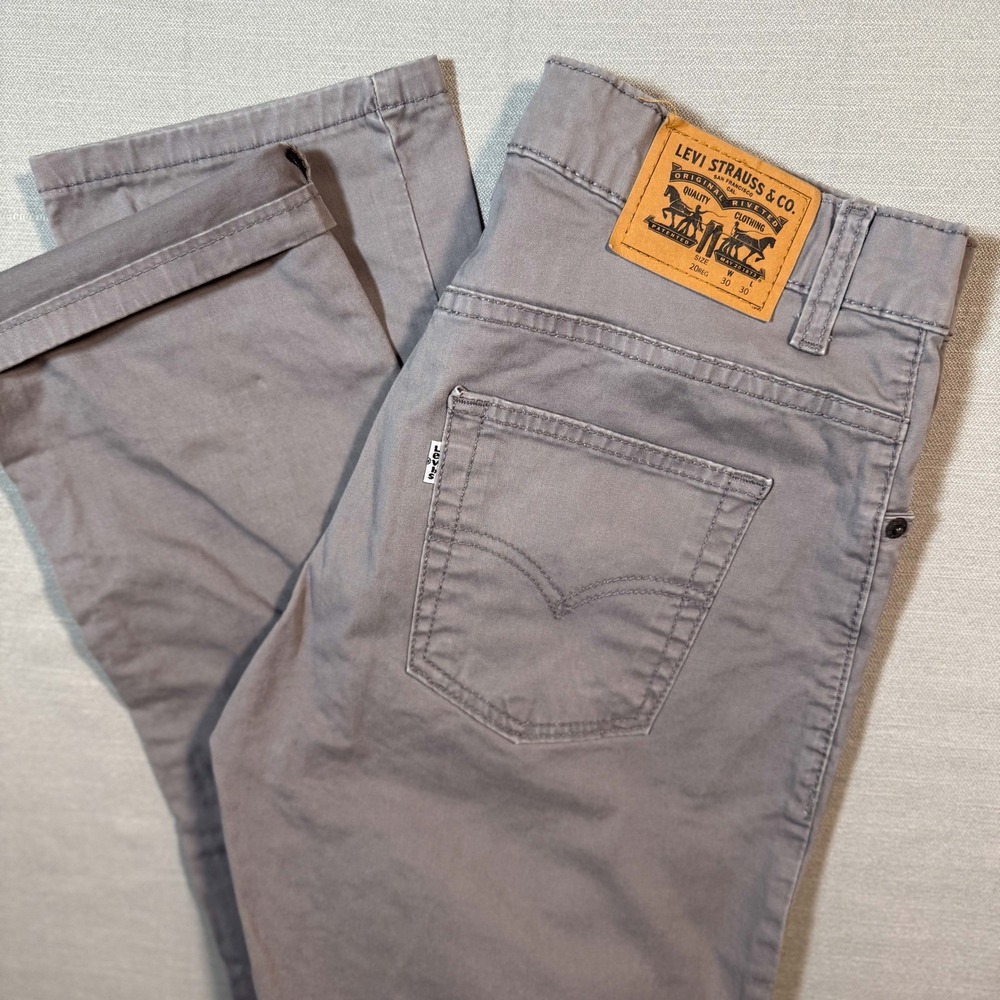 Levi's 511 Slim Fit Gray Chino Pants W30 L30 Workwear Skater 20 Reg